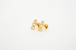 Trio Hearts Sparkle Earring