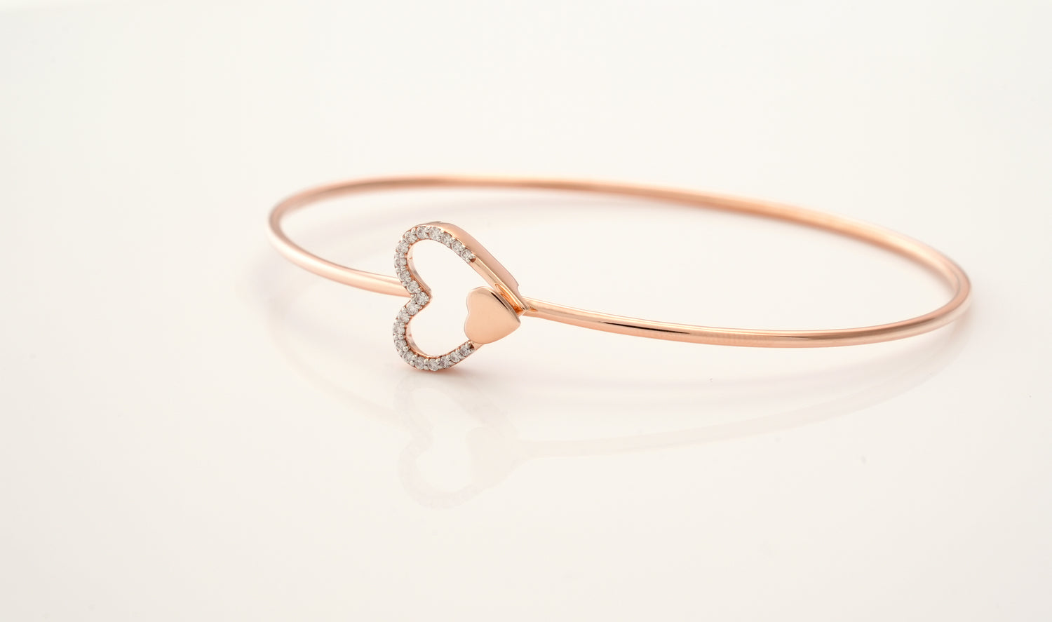 Heart of 21 Diamond Bangle