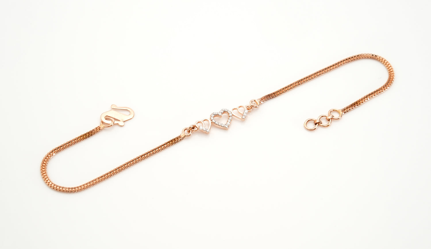 Three luminous heart Bracelet