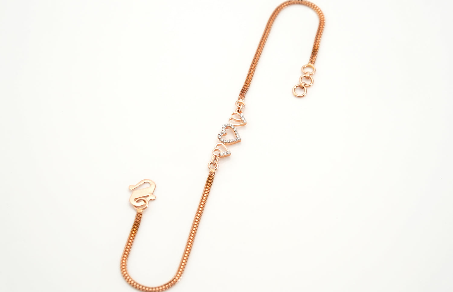 Three luminous heart Bracelet