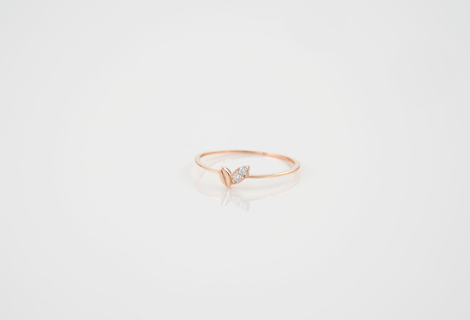Diamond Leaves Ring