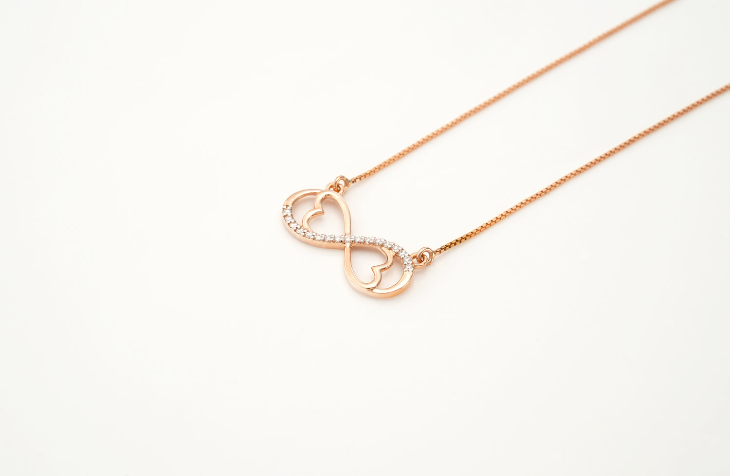 Diamond Infinity Love Pendants