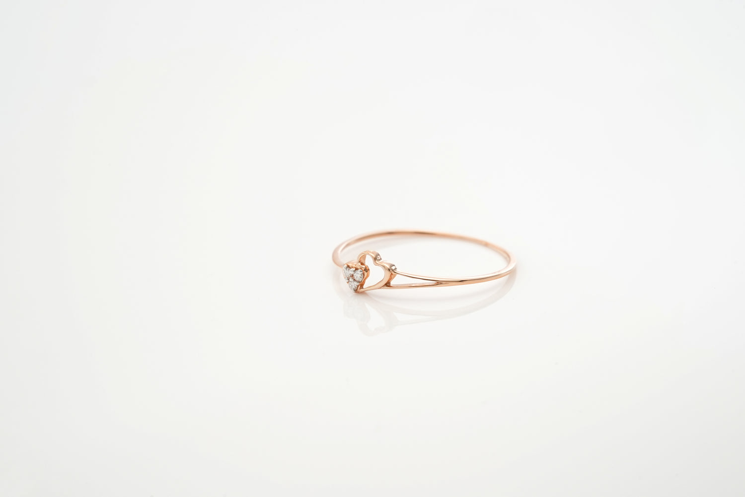 Twin Hearts Trio Ring