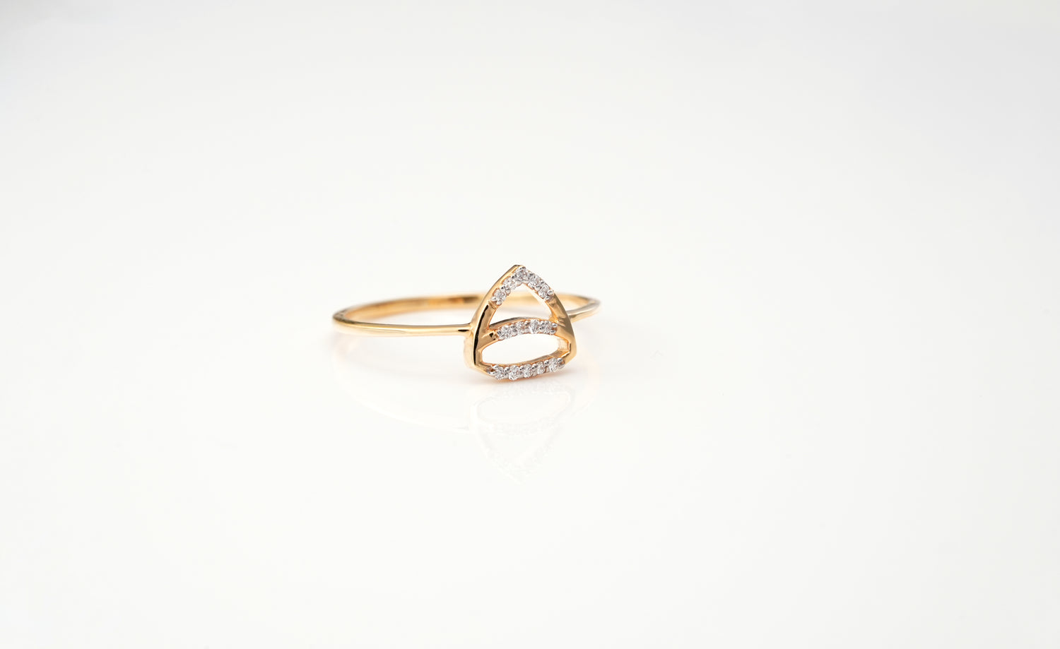 Radiant Pyramid Ring