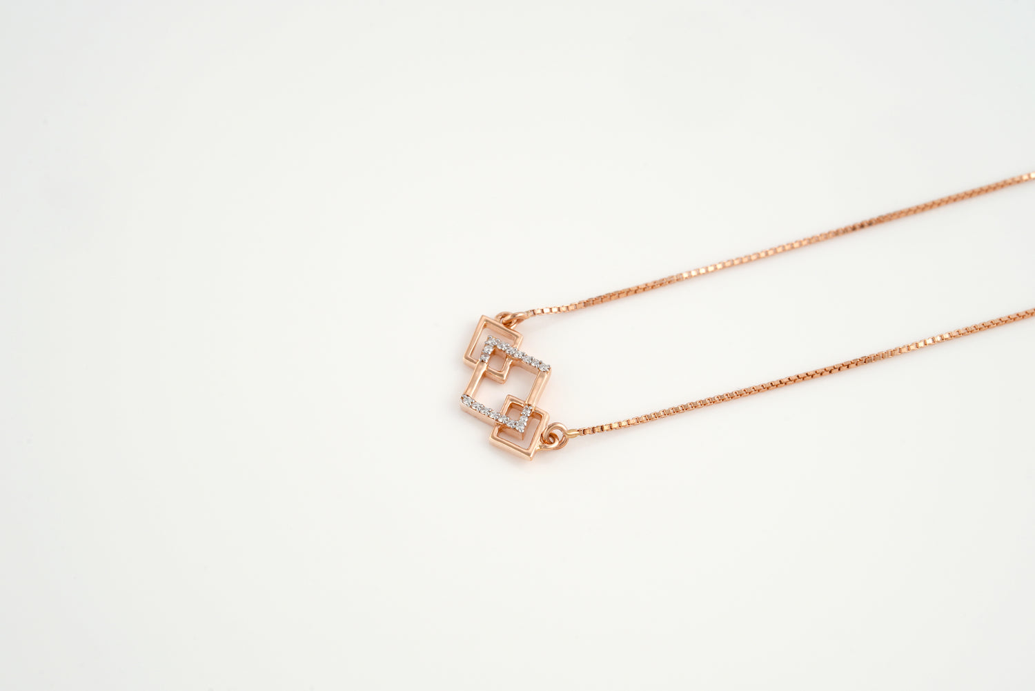 Three Sleek Rectangles Necklace