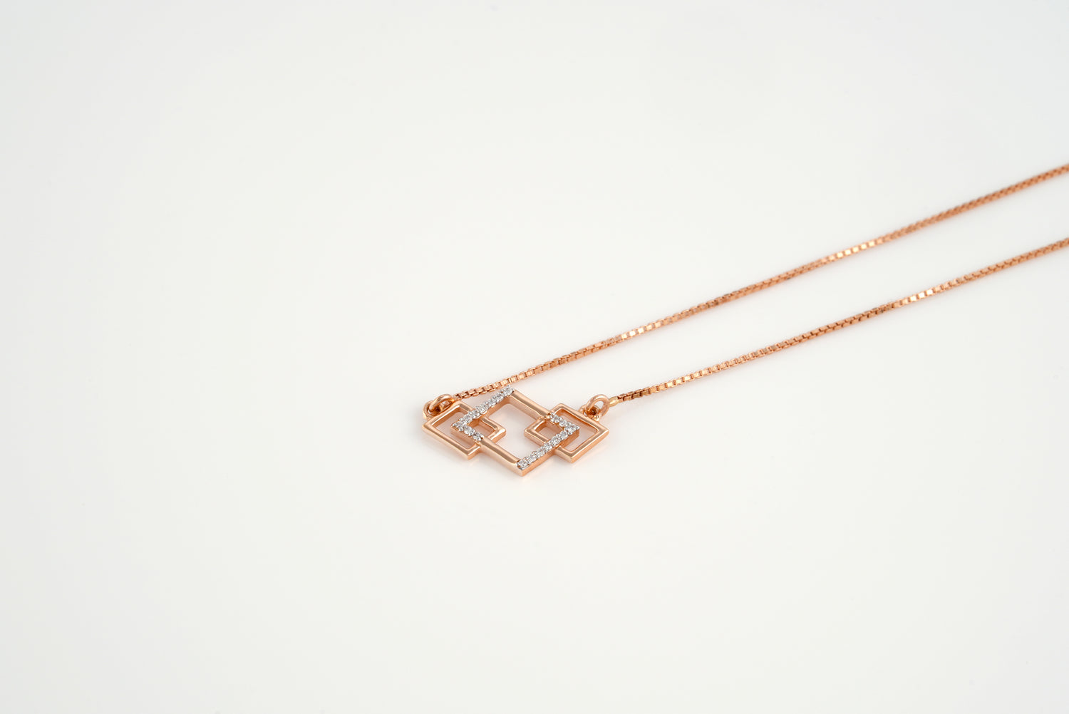 Three Sleek Rectangles Necklace