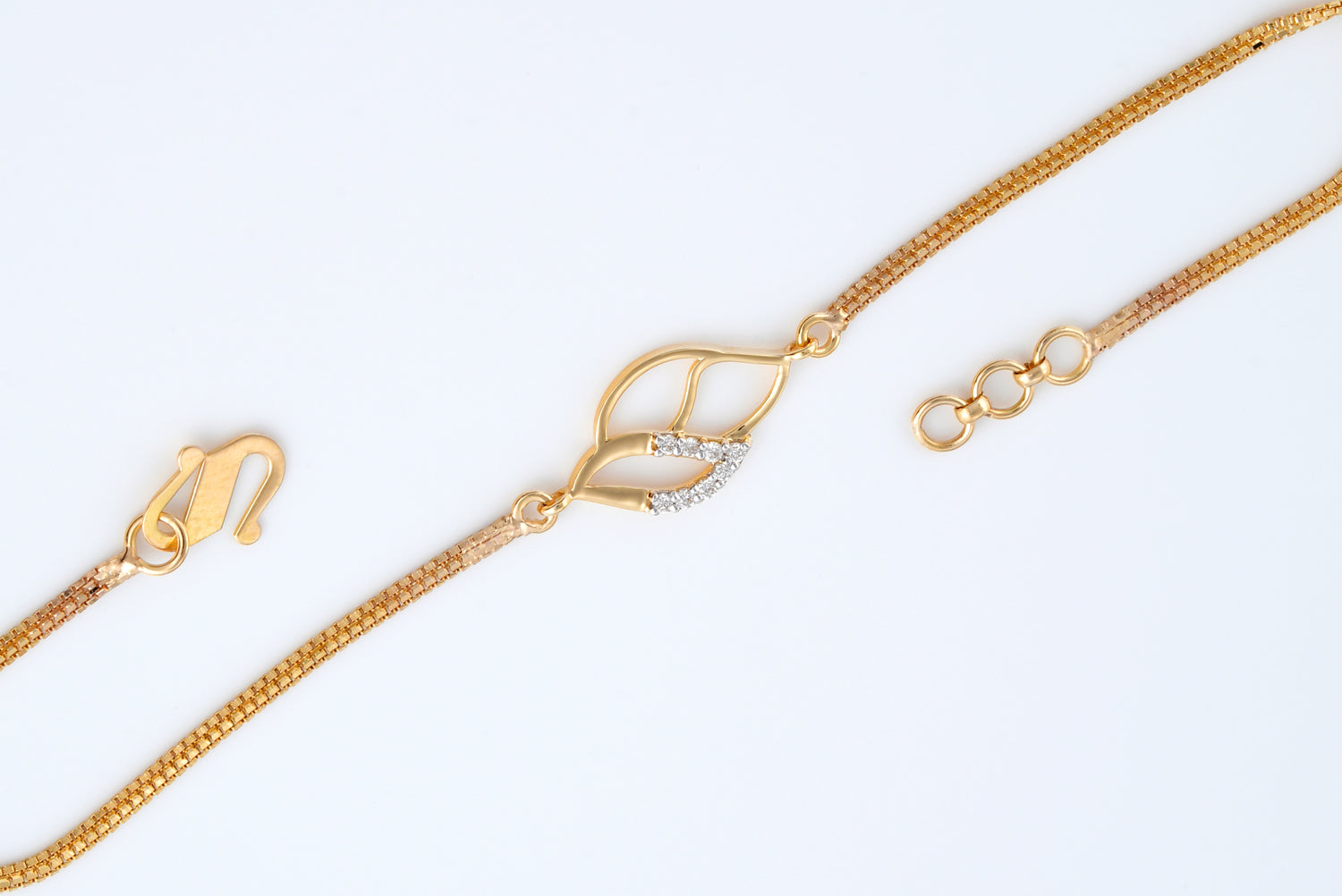 Diamond Leaflet Bracelet