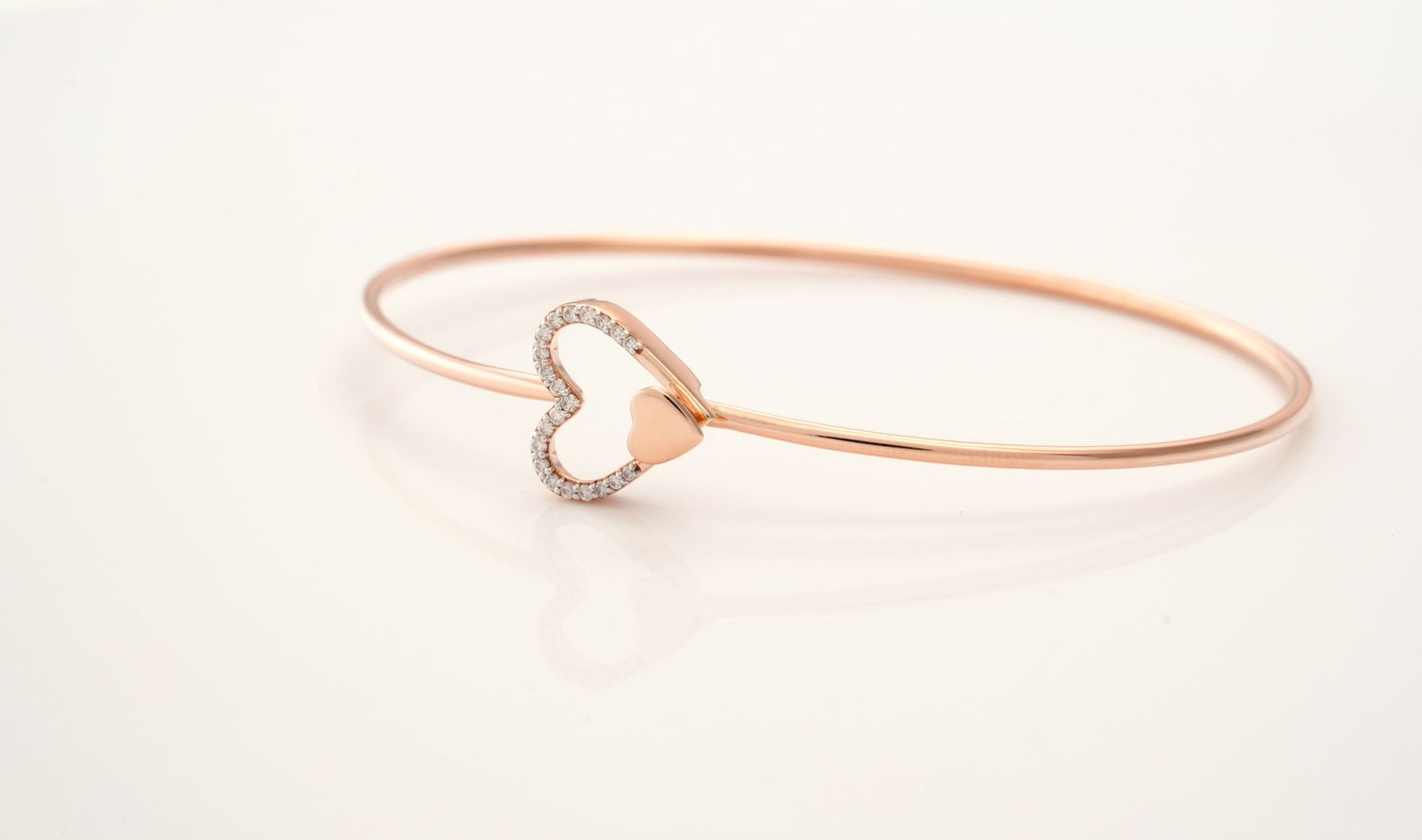 Heart of 21 Diamond Bangle