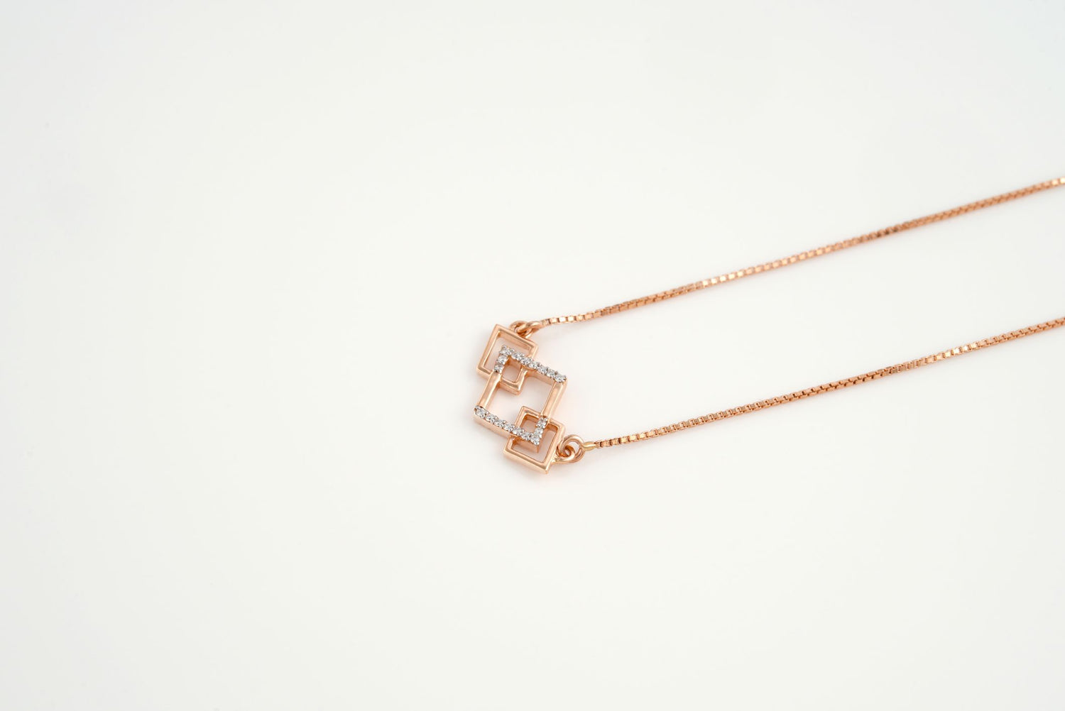 Three Sleek Rectangles Necklace