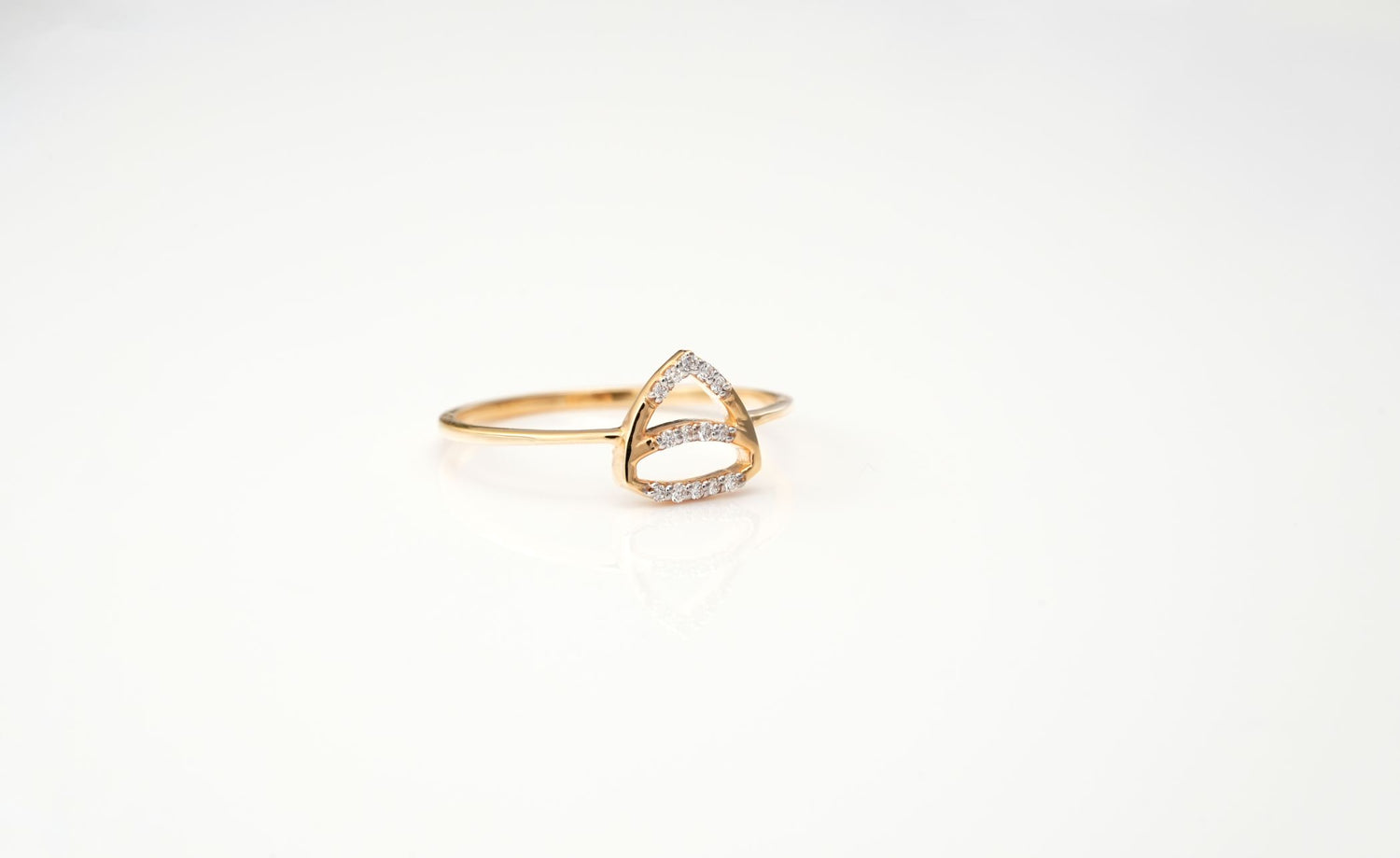 Radiant Pyramid Ring