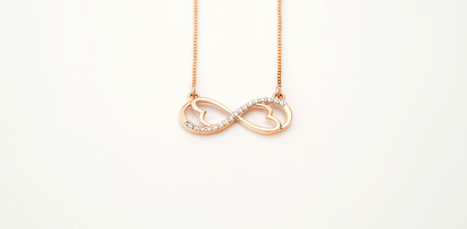 Diamond Infinity Love Pendants