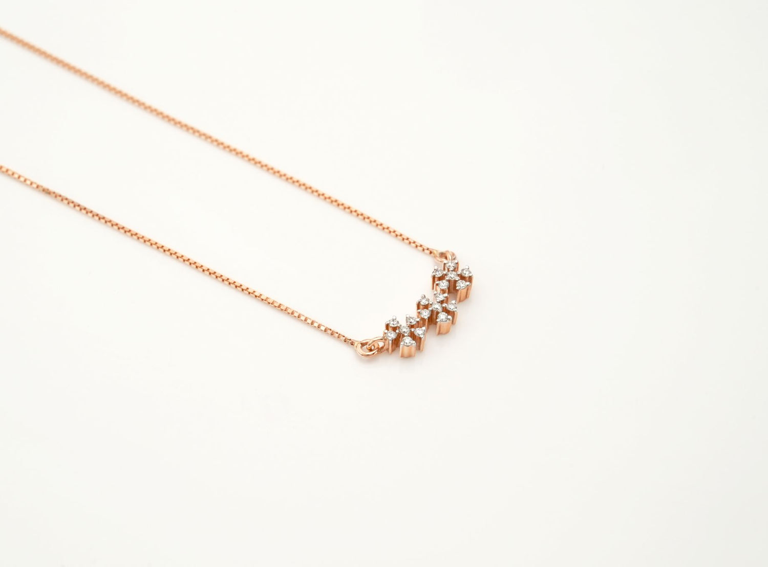 Diamond Starflower Pendants