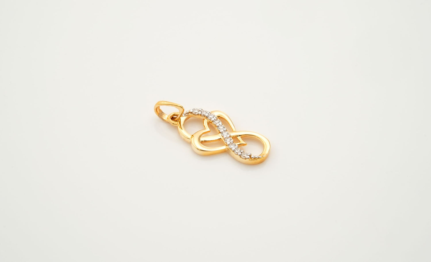 Diamond Eternity Heart Pendants