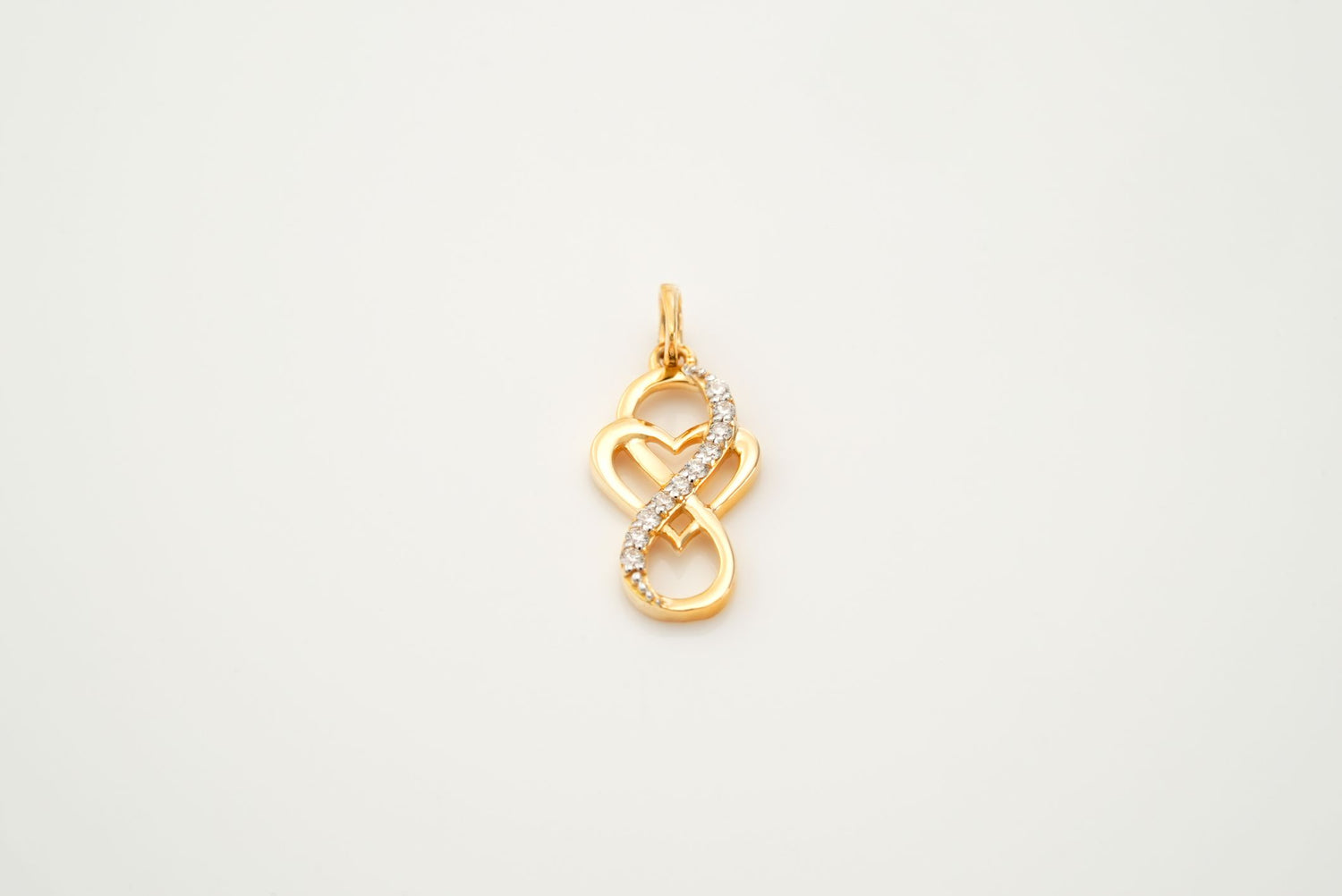 Diamond Eternity Heart Pendants